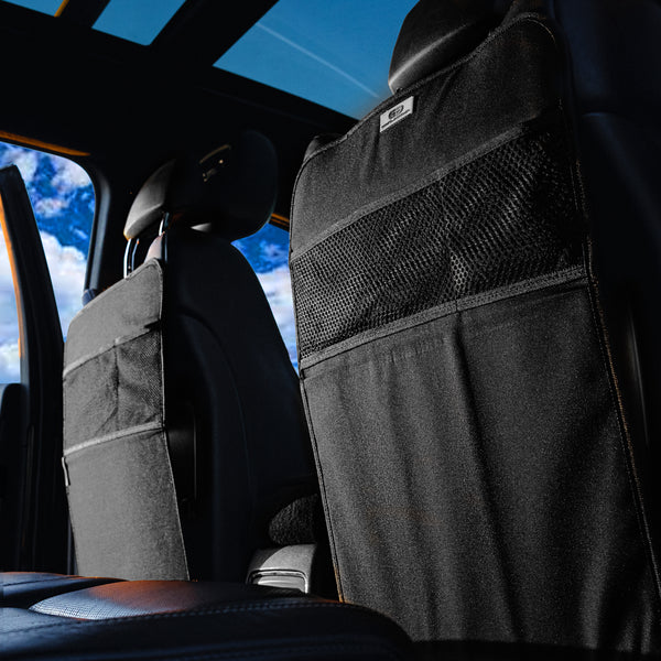 Gorla Gear Black Car Seat Side Organizer Hanging Organization Storage Bag  Auto Accessories Multifunctional Mesh Pocket Phone Holder Truck SUV Van